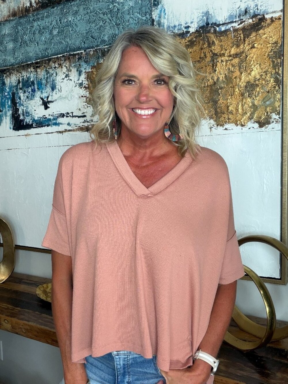 On The Go V-Neck Top
